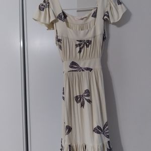 Betsey Johnson vintage ribbon bow dress rare L